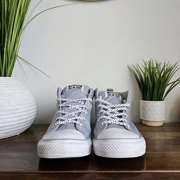 Converse Chuck Taylor Street Mid Casual Sneakers from Finish Line Gray M 10/W 12 - Picture 9 of 16